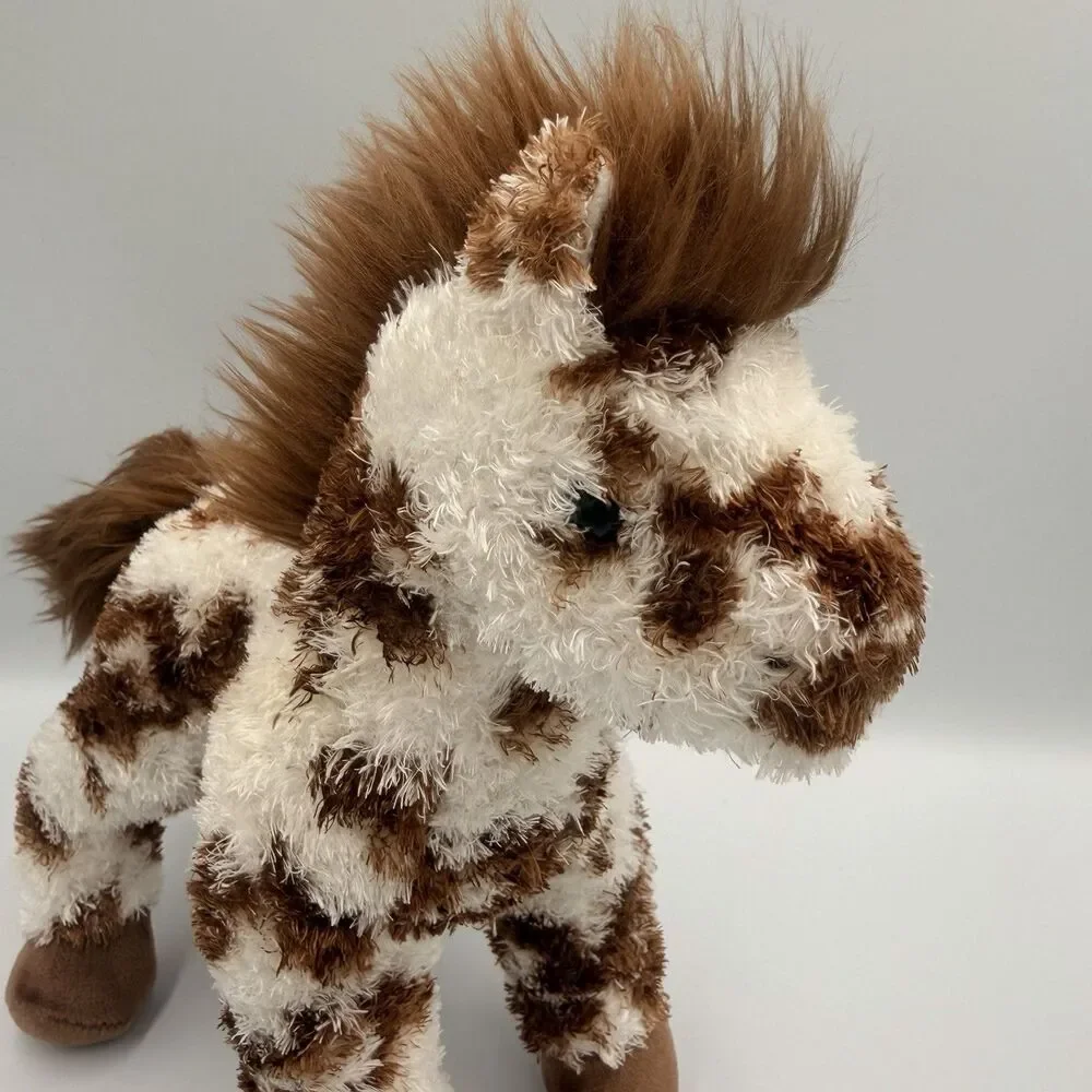 Douglas Stoney Appaloosa Horse Plush Brown White Spotted Pony Stuffed 10”